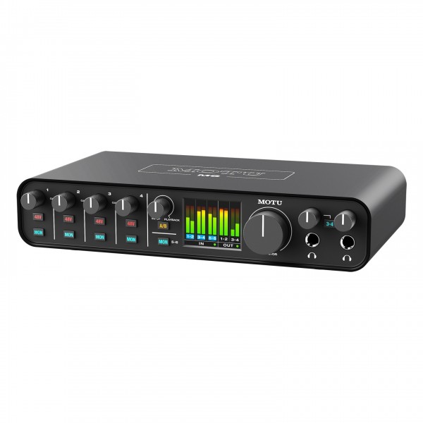 MOTU M6 USB-C Audio Interface - Angled