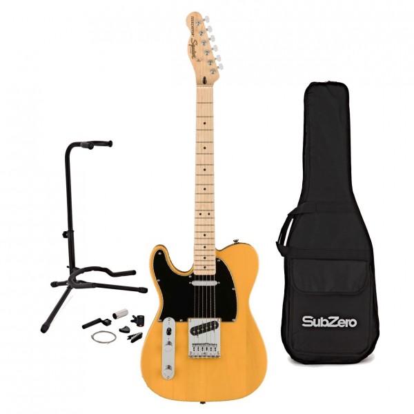 Squier Affinity Telecaster LH MN, Butterscotch Blonde & Accesory Pack