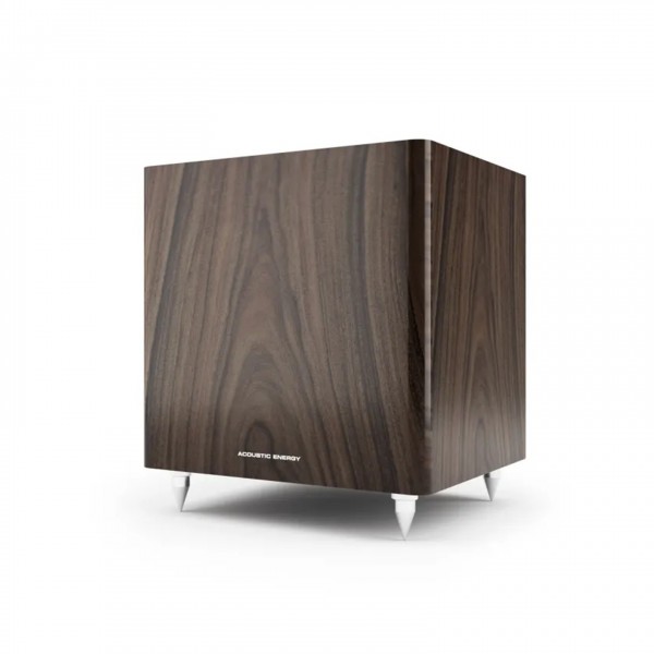 Acoustic Energy AE108² 100² Series Subwoofer, Dark Walnut Front View