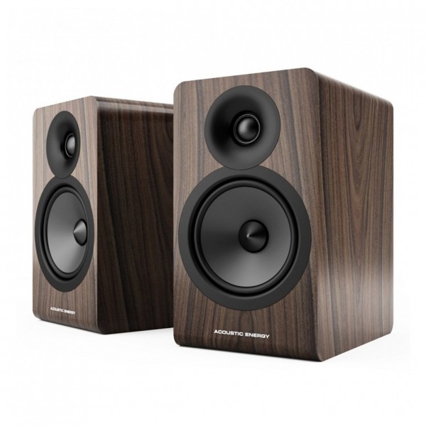 Acoustic Energy AE100 MK2 Walnut Bookshelf Speakers (Pair)
