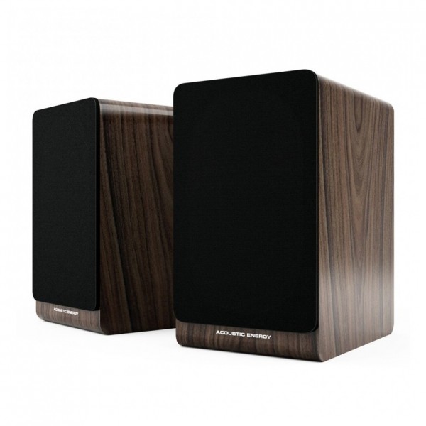 Acoustic Energy AE100 MK2 Walnut Bookshelf Speakers (Pair) Grille