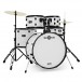 BDK-22 Rock Drum Kit by Gear4music, White