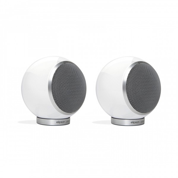 Elipson Planet M Stand Mount Speaker, White (Pair)