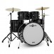 BDK-22 Expanded Rock Drum Kit de Gear4music, Negro