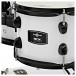 BDK-22 Expanded Rock Drum Kit by Gear4music, White