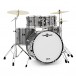 BDK-22 Expanded Rock Drum Kit de Gear4music, Silver Sparkle
