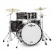 BDK-22 Expanded Rock Drum Kit de Gear4music, Black Oyster