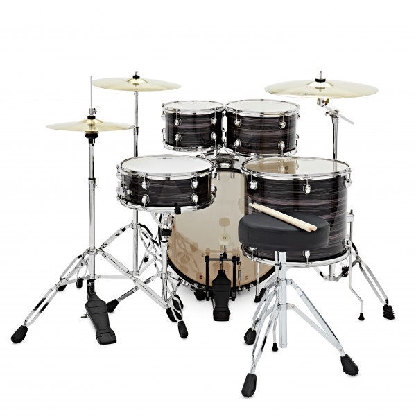 BDK-22 Expanded Rock Drum Kit by Gear4music, Black Oyster