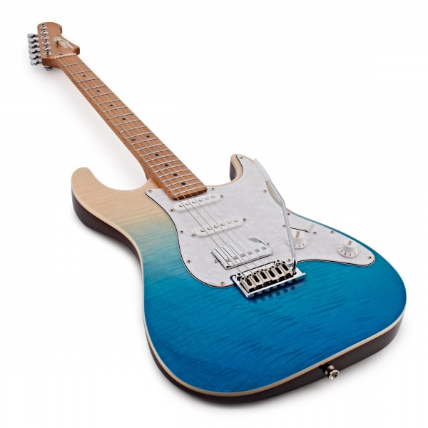 Jet Guitars JS-450 Roasted Maple, Transparent Blue