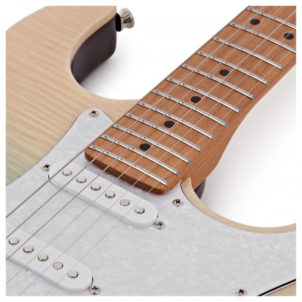 Jet Guitars JS-450 Roasted Maple, Transparent Blue