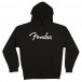 Fender Logo Hoodie, Black, M - Front