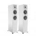 Jamo C 95 II Concert Series Floorstanding Speakers (Pair), White Front View
