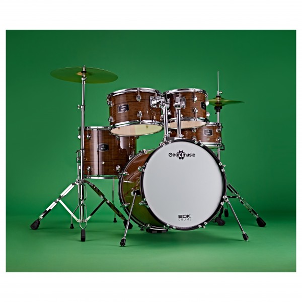 BDK-18 Jazz Drum Kit by Gear4music, Walnut