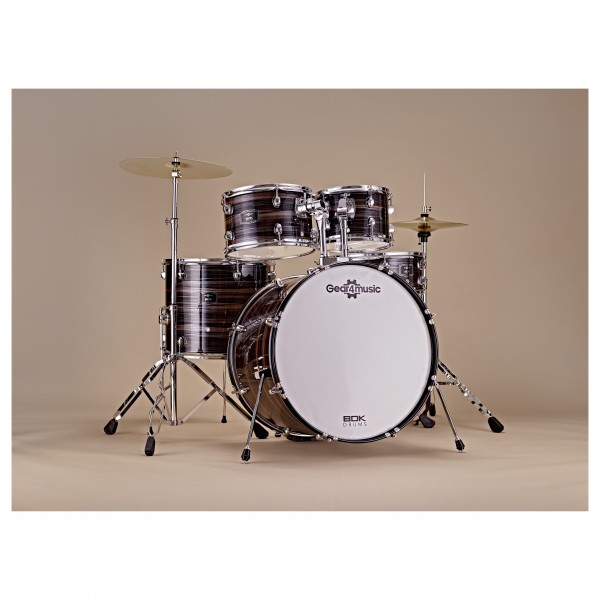 BDK-22 Expanded Rock Drum Kit by Gear4music, Black Oyster