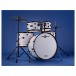 BDK-22 Expanded Rock Drum Kit by Gear4music, White