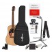 Fender CD-60S Left Handed Acoustic, Natural & Accesory Pack