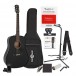 Fender CD-60S Acoustic WN, Black & Accessory Pack guitar