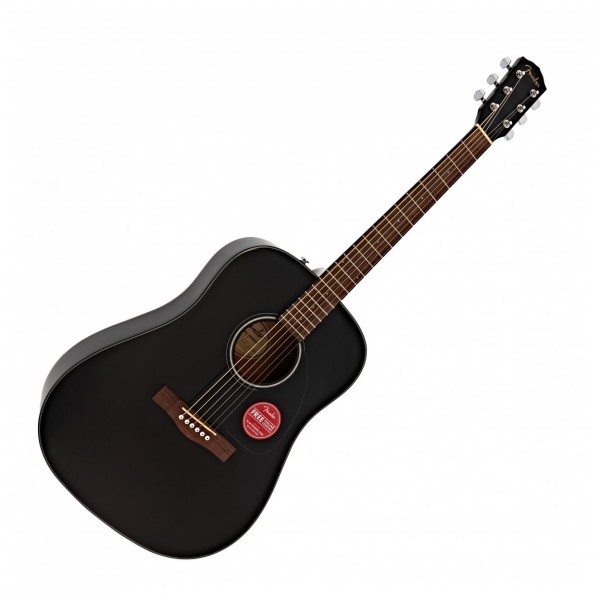 Fender CD-60 Dreadnought V3 Acoustic Guitar, Black & Accessory Pack guitar