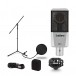 SubZero VX01 Vocal Microphone with Accessory Pack, with Stand