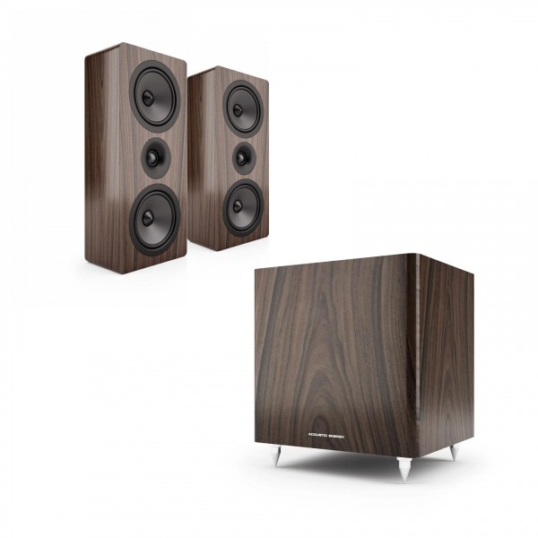 Acoustic Energy AE105 and AE108² 2.1 package, Walnut