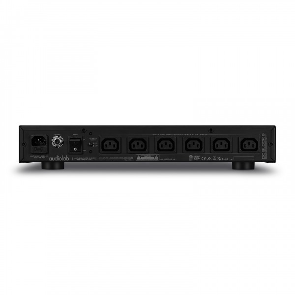 Audiolab DC Block 6 Direct Current Blocker, Black Back View
