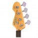 Vintage V40 Coaster Series Left Handed Bass Pack, Gloss Black headstock