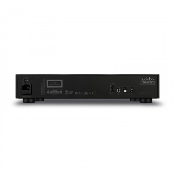 Audiolab 9000 CD Transport, Black rear view and connections