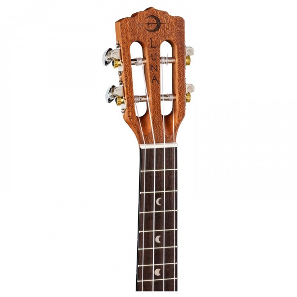 Luna Henna Dragon Mahogany Concert Electro Ukulele w/ Gigbag neck