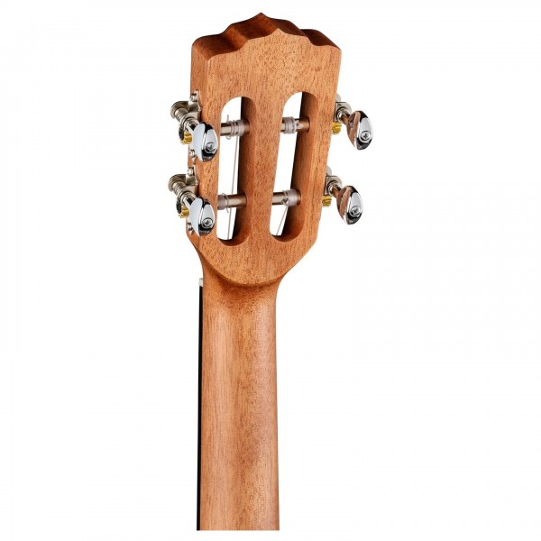 Luna Henna Dragon Mahogany Concert Electro Ukulele w/ Gigbag neck back