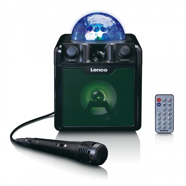 Lenco BTC-055BK Portable Bluetooth Speaker with Mic & Disco Ball
