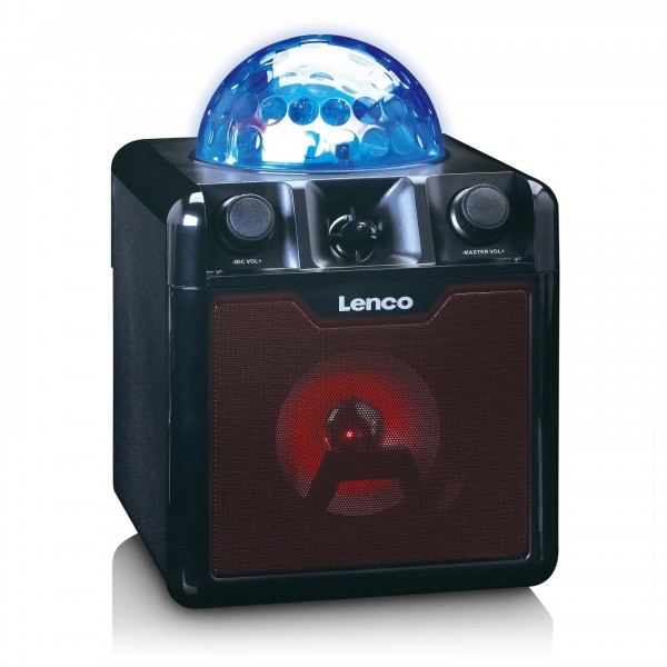 Lenco BTC-055BK Portable Bluetooth Speaker with Mic & Disco Ball