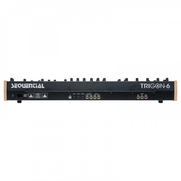 Trigon-6 Polyphonic Synthesizer - Rear