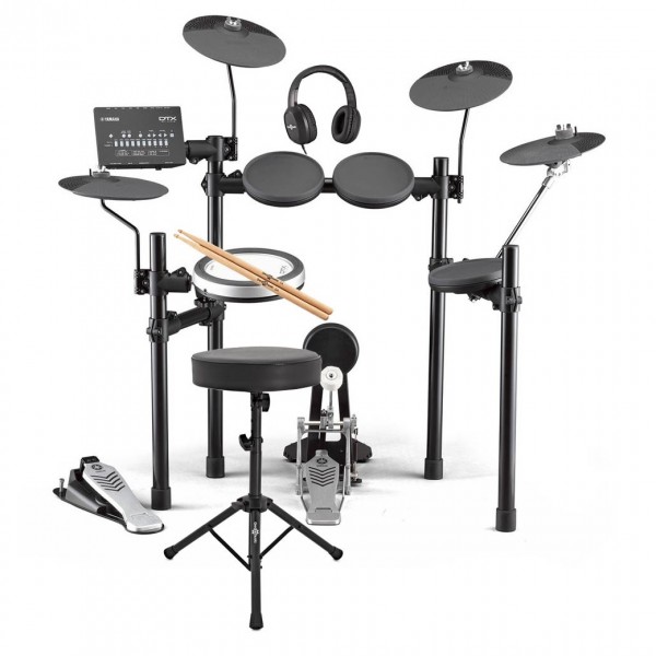 Yamaha DTX482K Electronic Drum Kit with Headphones, Stool + Sticks
