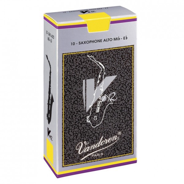 Vandoren V12 Alto Saxophone Reeds, 4 (10 Pack)