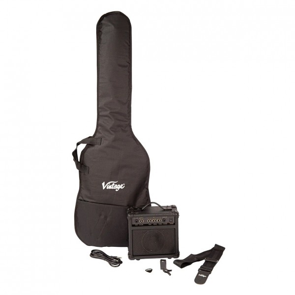 Vintage V49 Coaster Series Bass Pack, 3 Tone Sunburst pack