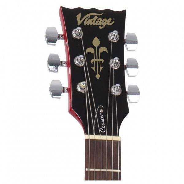Vintage V10 Coaster Series Pack, Cherry Sunburst headstock 