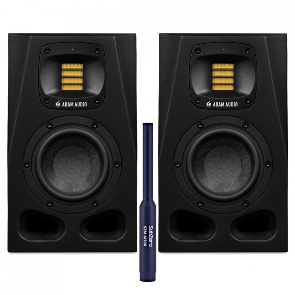 ADAM Audio A4V Monitors with Free SubZero M100 Reference Microphone - Full Bundle