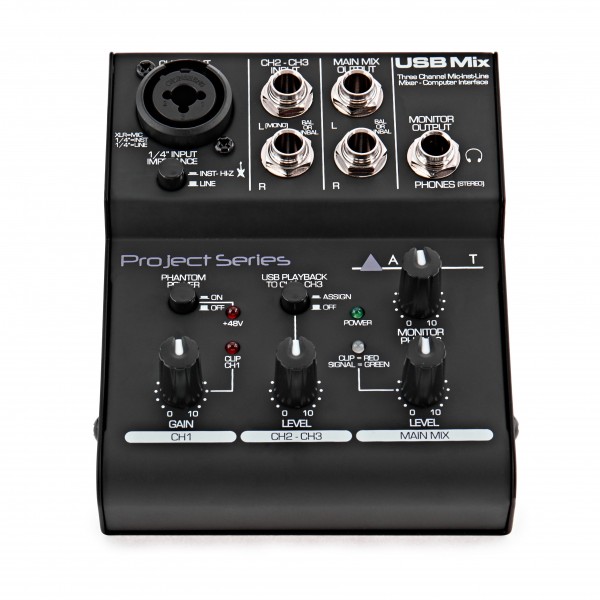 ART USBMix 3 Channel USB Mixer at Gear4music