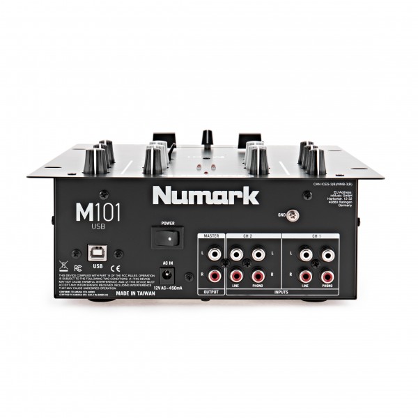 Numark M101USB 2 Channel DJ Mixer With USB Connectivity