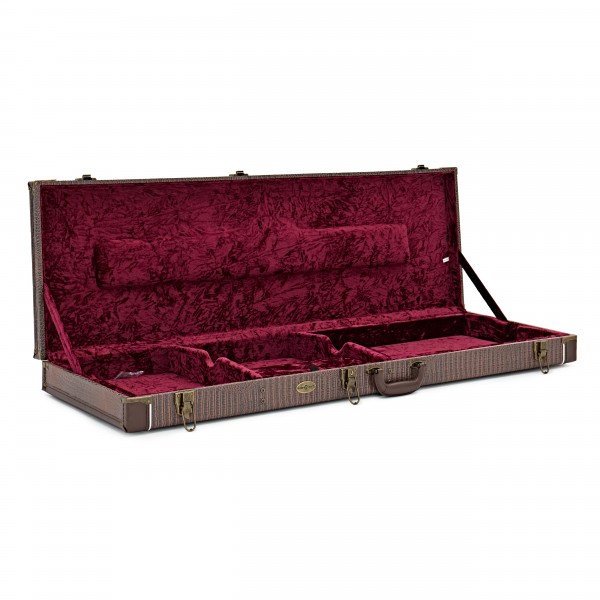 Deluxe Bass Guitar Case by Gear4music - Dark Brown