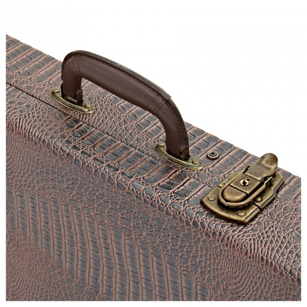 Deluxe Bass Guitar Case by Gear4music - Dark Brown