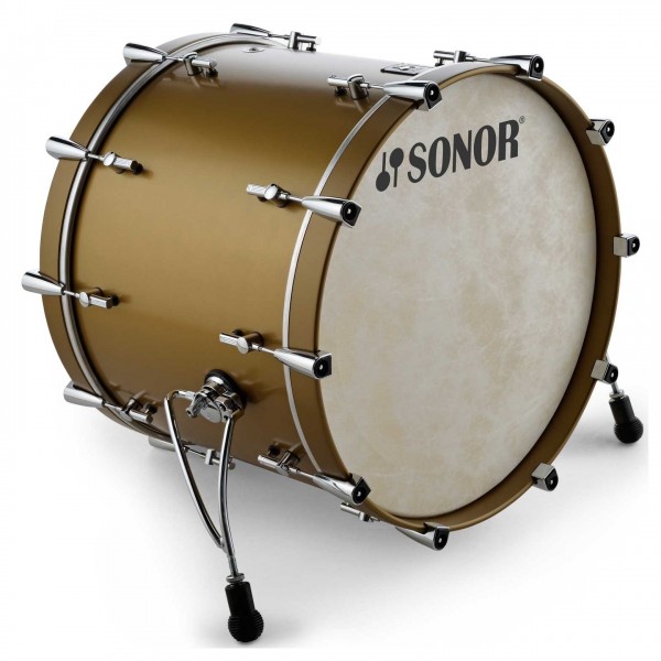 Sonor SQ1 22'' 3pc Shell Pack, Satin Gold Metallic - Bass