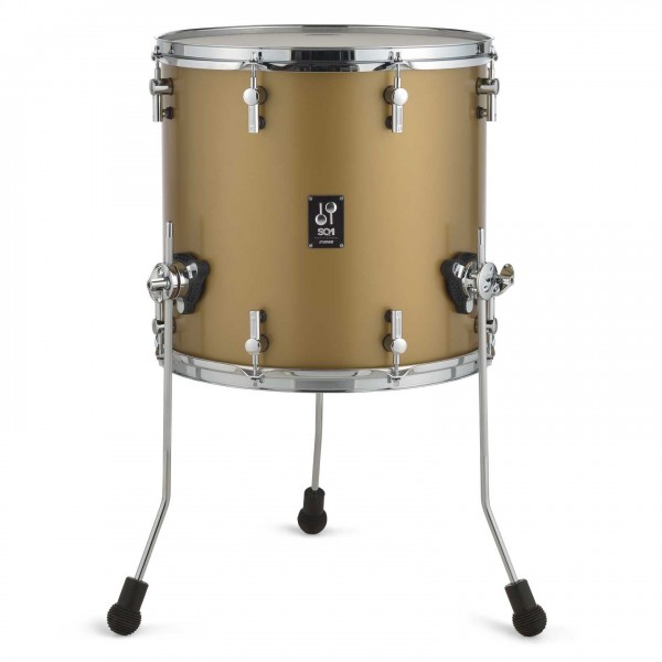 Sonor SQ1 22'' 3pc Shell Pack, Satin Gold Metallic - Floor Tom