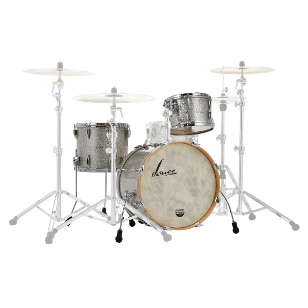 Sonor Vintage 22'' 3pc Shell Pack, Vintage Silver Glitter