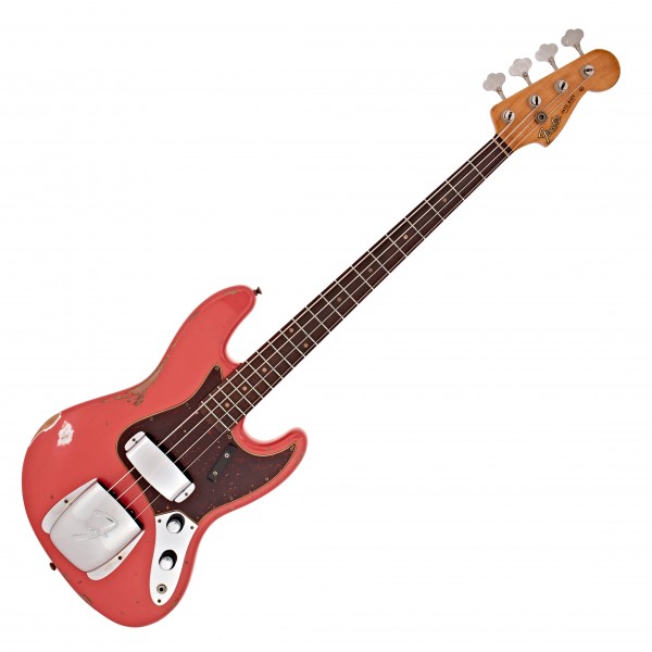 Fender Custom Shop 1960 Jazz Bass Heavy Relic S F Fiesta Red CZ564348