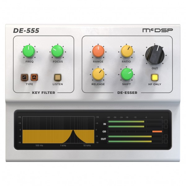 McDSP DE555 Advanced De-esser HD v7