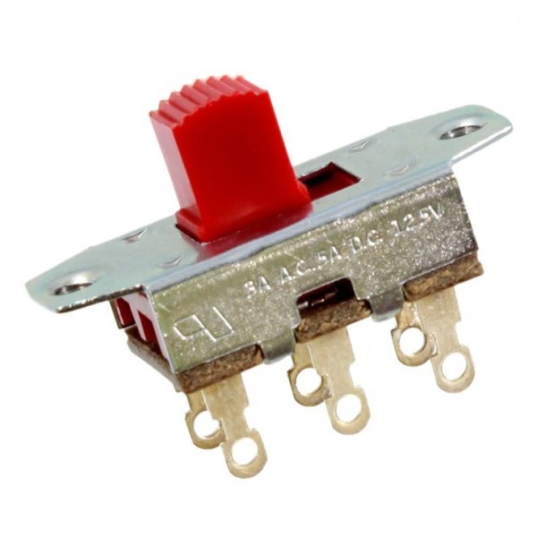 Switchcraft Slide Switch On-On, Red