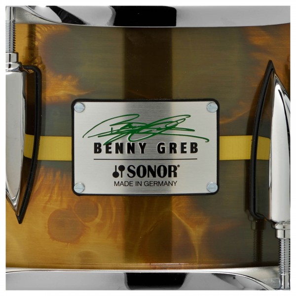 Sonor Benny Greb 13 x 5.75'' Aged Brass Signature Snare - Badge
