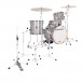 Ludwig Breakbeats 16'' Drum kit w/Flat Base Hardware, Silver Sparkle