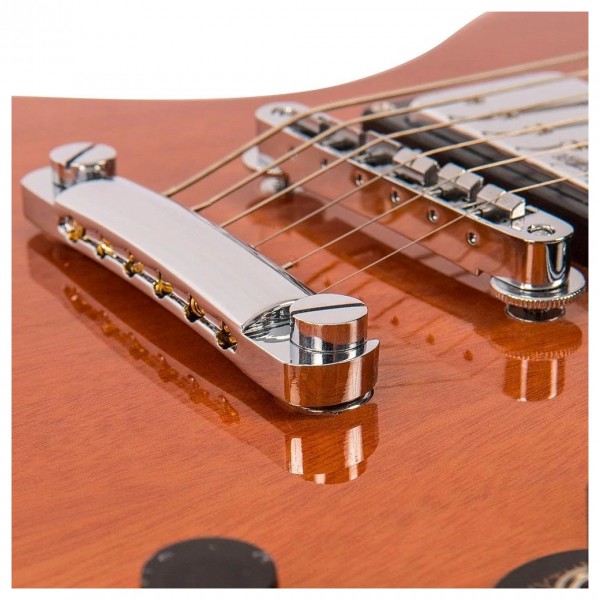Vintage VS6 Reissued, Natural Mahogany tailpiece